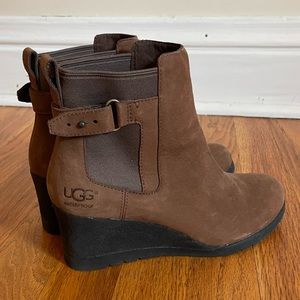 Ugg wedge booties, size 6, used but great condition